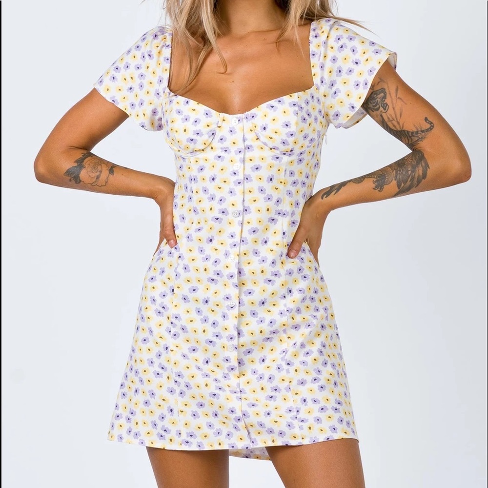 Princess Polly Leila Floral Mini Dress. NWT.